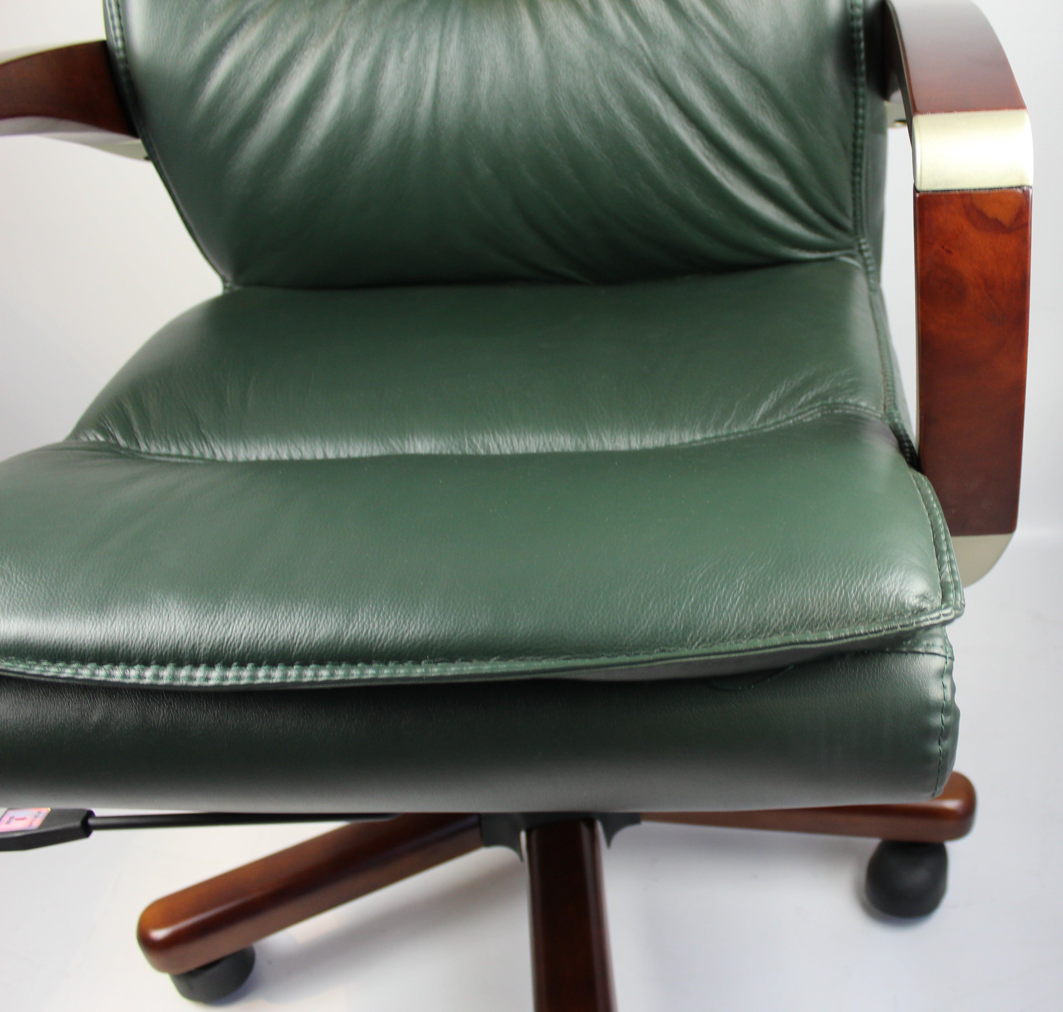 Senato Executive Green Leather Office Chair - SEN-DES-9102